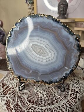 Agate Slab  With Stand FREE SHIPPING